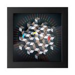 CleverClocks - moderne dekorative Design-Tischuhr/Wanduhr Hexagon 