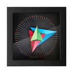 CleverClocks - moderne dekorative Design-Tischuhr/Wanduhr Triangle 